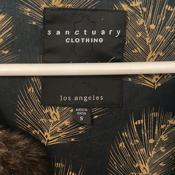 Sanctuary clothing faux fur brown vest s - Picture 2 of 3